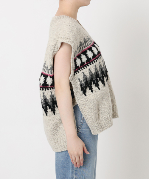 IENA LA BOUCLE(イエナラブークル)の「IENA LA BOUCLE ノルディックハンドニットベスト(ベスト・レディース・アイボリー・FREE)」の13枚目の写真