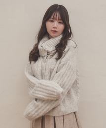cable knit fumo cardigan/ケーブルニットフーモカーディガン