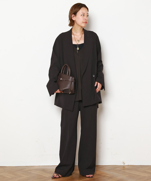 AP STUDIO(エーピーストゥディオ)の「ウールコンフォートジャケット(テーラードジャケット・レディース・チョコ/グレー・38/36)」の13枚目の写真