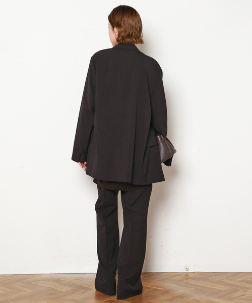 AP STUDIO(エーピーストゥディオ)の「ウールコンフォートジャケット(テーラードジャケット・レディース・チョコ/グレー・38/36)」の7枚目の写真