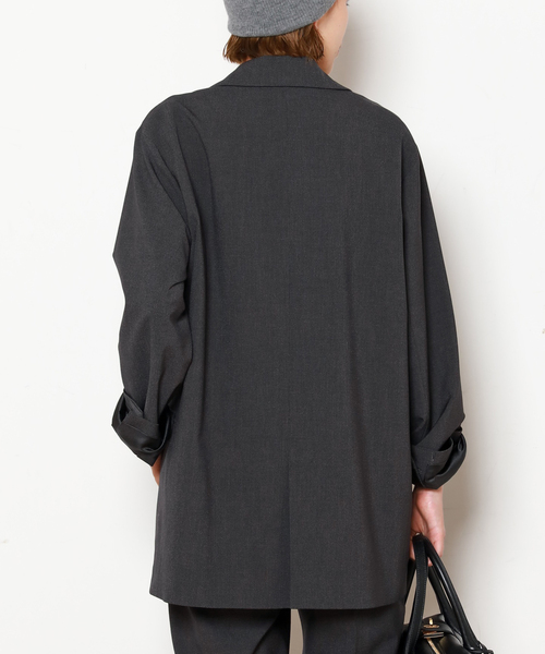 AP STUDIO(エーピーストゥディオ)の「ウールコンフォートジャケット(テーラードジャケット・レディース・チョコ/グレー・38/36)」の19枚目の写真