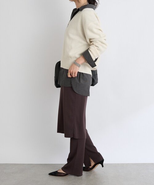 RIVE DROITE(リヴドロワ)の「【着こなしのアクセントに】ヴィンテージライクコットンチェックシャツ(シャツ/ブラウス・レディース・ブラック/ホワイト系その他・FREE)」の19枚目の写真