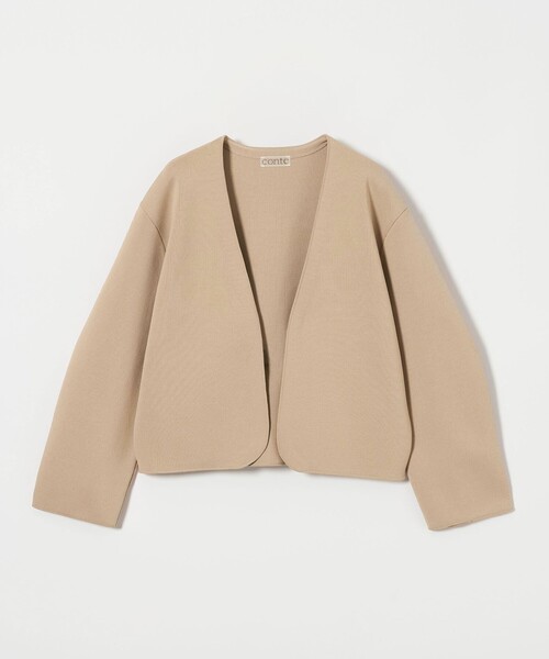 新品コンテ　conte ブラウン　Vネック ニットカーディガン 長袖 Vネック ニット カーディガン 通勤 00226 – Ashitano Fashion