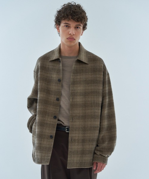 ESTNATION(エストネーション)の「GOOD PEOPLE GOOD STITCHING GOOD PRODUCT for ESTNATION / オーバーシャツジャケット(ブルゾン・メンズ・オリーブ/ブラック・MEDIUM/LARGE)」の3枚目の写真