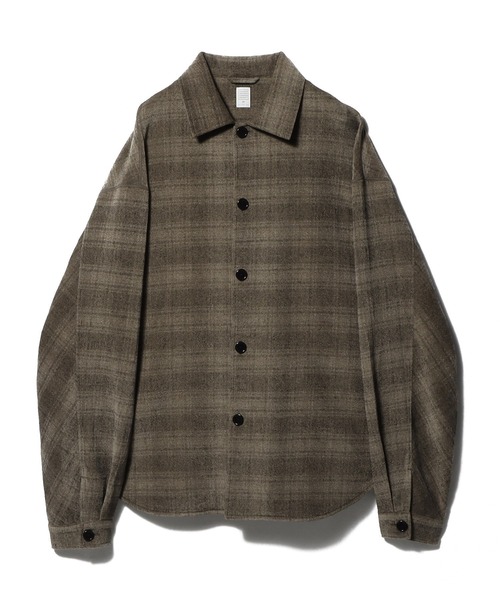 ESTNATION(エストネーション)の「GOOD PEOPLE GOOD STITCHING GOOD PRODUCT for ESTNATION / オーバーシャツジャケット(ブルゾン・メンズ・オリーブ/ブラック・MEDIUM/LARGE)」の6枚目の写真