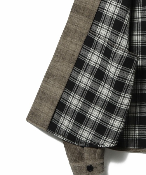 ESTNATION(エストネーション)の「GOOD PEOPLE GOOD STITCHING GOOD PRODUCT for ESTNATION / オーバーシャツジャケット(ブルゾン・メンズ・オリーブ/ブラック・MEDIUM/LARGE)」の8枚目の写真