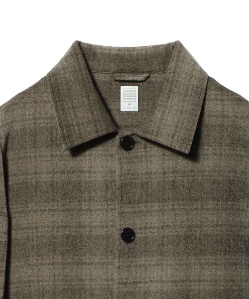 ESTNATION(エストネーション)の「GOOD PEOPLE GOOD STITCHING GOOD PRODUCT for ESTNATION / オーバーシャツジャケット(ブルゾン・メンズ・オリーブ/ブラック・MEDIUM/LARGE)」の9枚目の写真