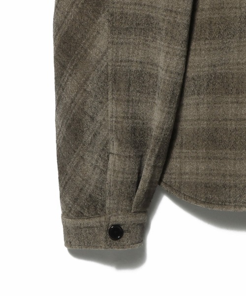 ESTNATION(エストネーション)の「GOOD PEOPLE GOOD STITCHING GOOD PRODUCT for ESTNATION / オーバーシャツジャケット(ブルゾン・メンズ・オリーブ/ブラック・MEDIUM/LARGE)」の10枚目の写真