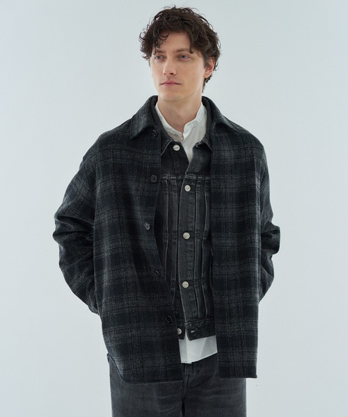 ESTNATION(エストネーション)の「GOOD PEOPLE GOOD STITCHING GOOD PRODUCT for ESTNATION / オーバーシャツジャケット(ブルゾン・メンズ・オリーブ/ブラック・MEDIUM/LARGE)」の13枚目の写真