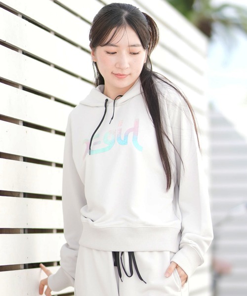 セール】X-girl SPORTS/エックスガールスポーツ パーカー ショート丈