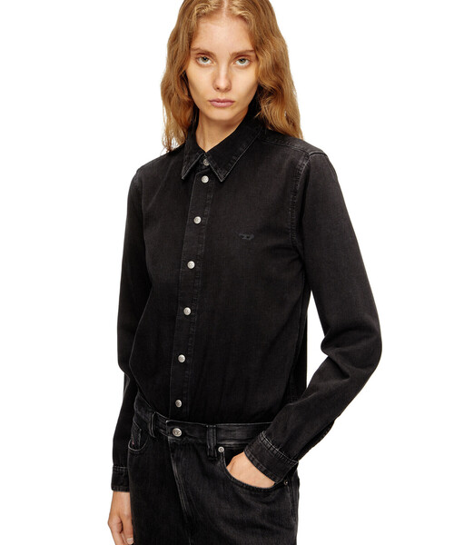 DIESEL（ディーゼル）の「ウィメンズ デニムジャンプスーツ DE-SWING（つなぎ/オールインワン・レディース・ブラック・LARGE/MEDIUM/SMALL/X-SMALL）」の4枚目の写真