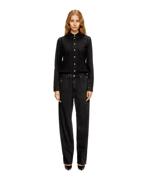 DIESEL（ディーゼル）の「ウィメンズ デニムジャンプスーツ DE-SWING（つなぎ/オールインワン・レディース・ブラック・LARGE/MEDIUM/SMALL/X-SMALL）」の6枚目の写真