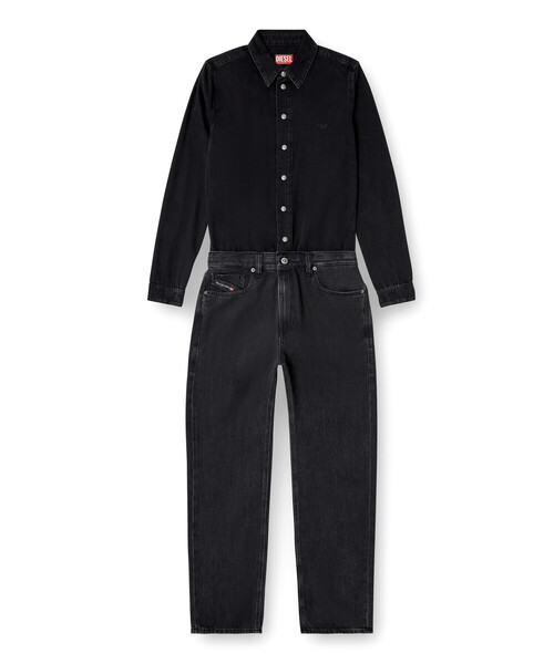 DIESEL（ディーゼル）の「ウィメンズ デニムジャンプスーツ DE-SWING（つなぎ/オールインワン・レディース・ブラック・LARGE/MEDIUM/SMALL/X-SMALL）」の3枚目の写真