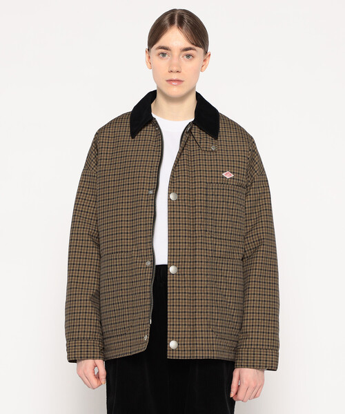 WOMEN'S NYLON TUSSAH WORK JACKET PLAID（ブルゾン）｜DANTON