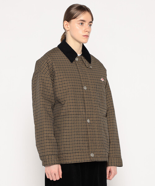 WOMEN'S NYLON TUSSAH WORK JACKET PLAID（ブルゾン）｜DANTON