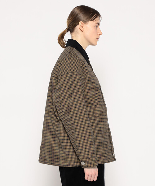 WOMEN'S NYLON TUSSAH WORK JACKET PLAID（ブルゾン）｜DANTON
