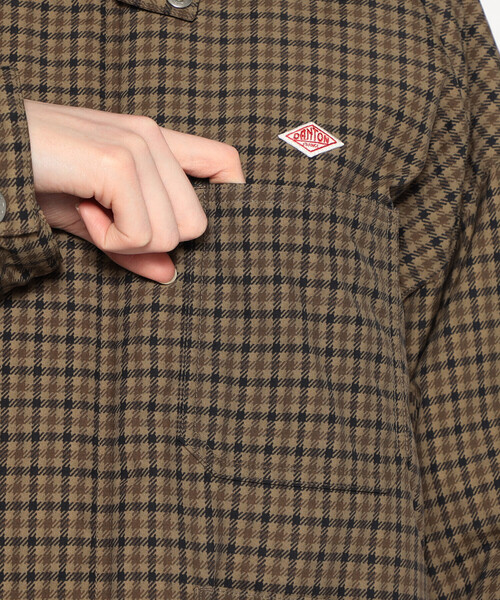 WOMEN'S NYLON TUSSAH WORK JACKET PLAID（ブルゾン）｜DANTON