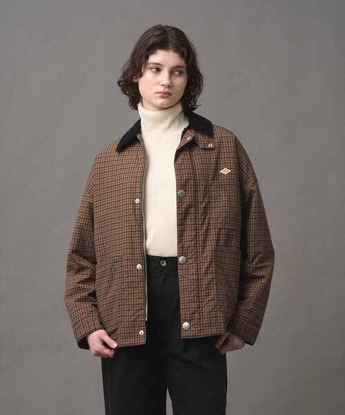 WOMEN'S NYLON TUSSAH WORK JACKET PLAID（ブルゾン）｜DANTON