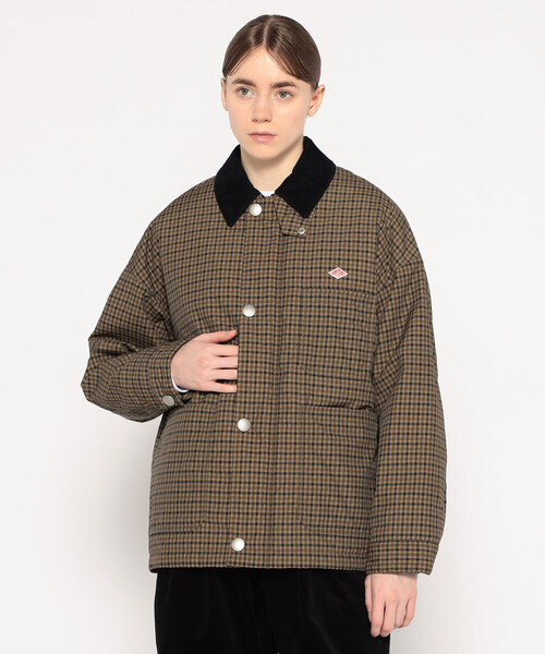 WOMEN'S NYLON TUSSAH WORK JACKET PLAID（ブルゾン）｜DANTON