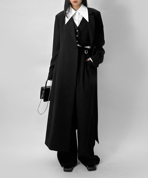 LVEU.(ラブユ.)の「【LVEU.】シルバーベルトタックパンツ / ボトムス パンツ グルカパンツ スラックス ハイウエスト ダーツ ベルト タック ストレート ブラック モード(スラックス・レディース・ブラック・FREE)」の16枚目の写真