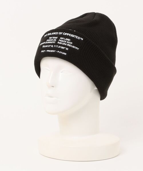 RVCA（ルーカ）の「RVCA/ルーカ ビーニー SIGNAL BEANIE BF042-907（ニットキャップ/ビーニー・メンズ・ダークパープル/ブラック×ホワイト・FREE）」の6枚目の写真