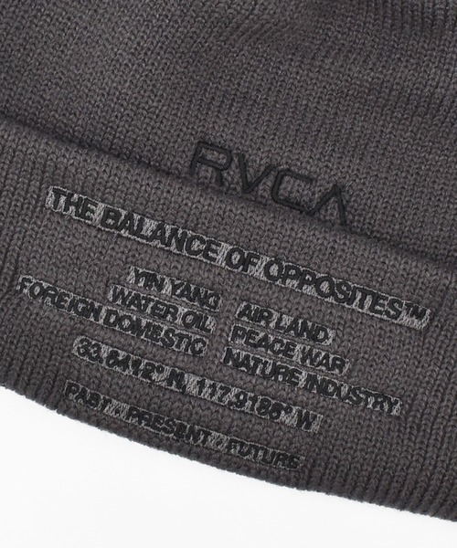 RVCA（ルーカ）の「RVCA/ルーカ ビーニー SIGNAL BEANIE BF042-907（ニットキャップ/ビーニー・メンズ・ダークパープル/ブラック×ホワイト・FREE）」の7枚目の写真