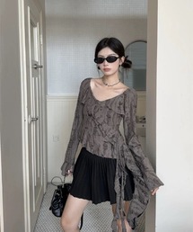 VIBGYOR | 【LAMPOON】フリルイレヘムブラウス(シャツ/ブラウス)