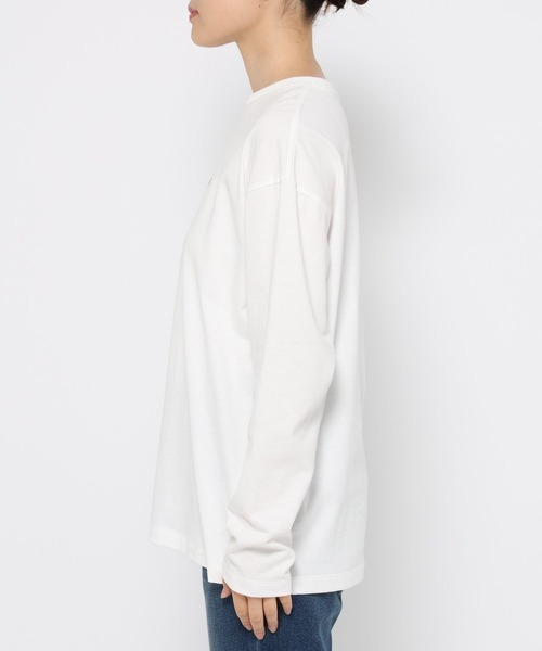LOWRYS FARM（ローリーズファーム）の「プリントロゴTシャツLS　580981（Tシャツ/カットソー・レディース・ピンク/オフホワイト/チャコールグレー/グレー・FREE）」の17枚目の写真