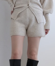 raffime | 【セットアップ可能】メランジニットショートパンツ(その他パンツ)
