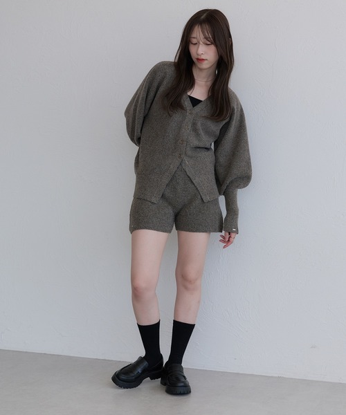 raffime（ラフィミー）の「【セットアップ可能】メランジニットショートパンツ（その他パンツ・レディース・ブラウン/アイボリー/グレー・フリー）」の19枚目の写真