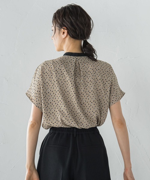 ロートレアモン（LAUTREAMONT）/【WEB限定】プリントアムンゼンブラウス≪洗濯機で洗える/透けにくい≫ セール】【WEB限定】プリントアムンゼンブラウス≪洗濯機で洗える/透け