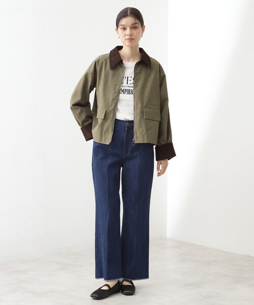 THE SHOP TK （ザ ショップ ティーケー ）の「デニムフレアパンツ【洗濯機可】（デニムパンツ・レディース・ブルー/ネイビー・13/12）」の11枚目の写真