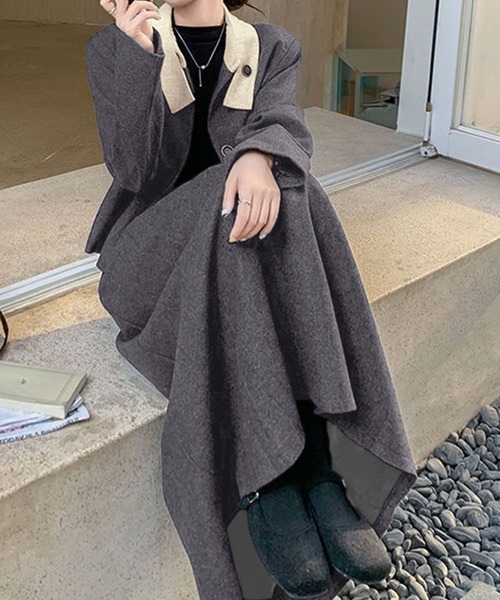 PRIVATE BEACH（プライベートビーチ）の「2点セットアップ 配色衿