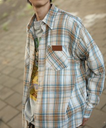 HOOK（フック）の「HOOK -original-　レトロ古着風 チェック柄オーバーサイズシャツ（シャツ/ブラウス）」