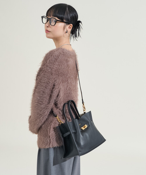 VIOLAd’ORO / TRERO シュリンク クロア トートバッグ M VIOLAd'ORO / TRERO シュリンク クロア トートバッグ M（トート