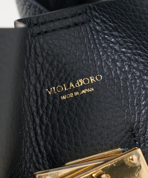 FREAK'S STORE（フリークスストア）の「VIOLAd’ORO/ヴィオラドーロ TRERO/シュリンク クロア トートバッグ M/ レザーショルダーバッグ/カウレザー バッグ（ショルダーバッグ・レディース・ブラック/ベージュ/キャメル・ONE SIZE）」の14枚目の写真