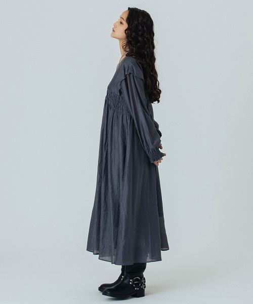 ROSE BUD（ローズバッド）の「VOLUME DRESS（ワンピース・レディース・グレー/ブラック・ONE SIZE）」の17枚目の写真