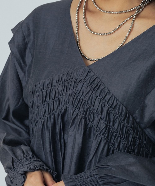 ROSE BUD（ローズバッド）の「VOLUME DRESS（ワンピース・レディース・グレー/ブラック・ONE SIZE）」の14枚目の写真