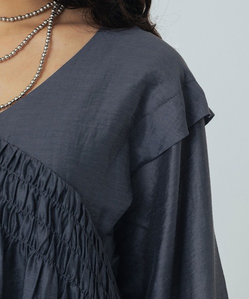 ROSE BUD（ローズバッド）の「VOLUME DRESS（ワンピース・レディース・グレー/ブラック・ONE SIZE）」の13枚目の写真