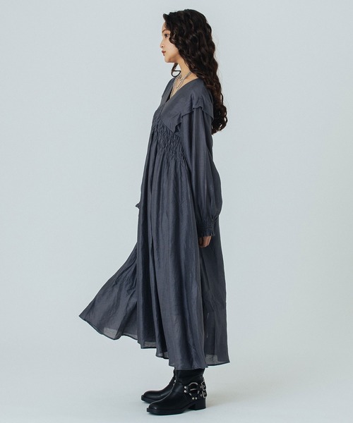 ROSE BUD（ローズバッド）の「VOLUME DRESS（ワンピース・レディース・グレー/ブラック・ONE SIZE）」の7枚目の写真