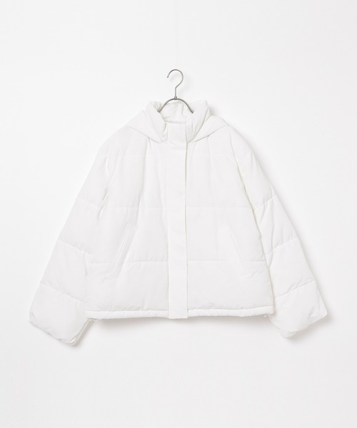 Honeys（ハニーズ）の「【非フッ素撥水加工】ファイバーダウンブルゾン（ブルゾン・レディース・ピンク/サックスブルー/ベージュ/ブラック/ホワイト・L/M/LL/S）」の16枚目の写真