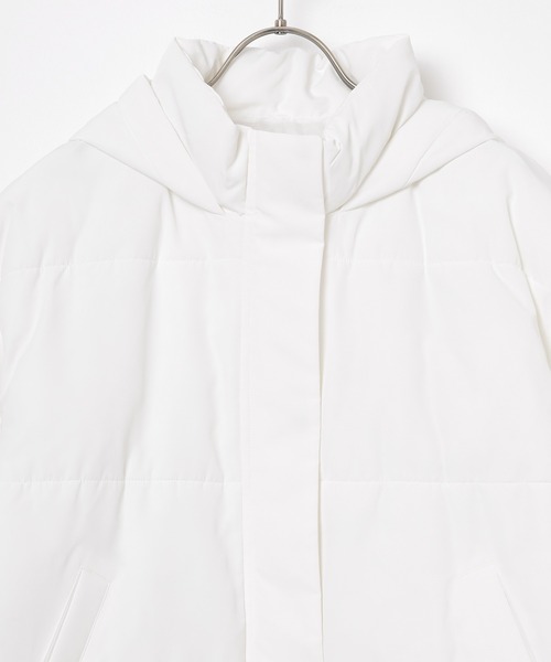 Honeys（ハニーズ）の「【非フッ素撥水加工】ファイバーダウンブルゾン（ブルゾン・レディース・ピンク/サックスブルー/ベージュ/ブラック/ホワイト・L/M/LL/S）」の17枚目の写真