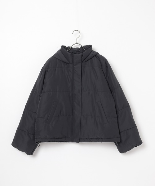 Honeys（ハニーズ）の「【非フッ素撥水加工】ファイバーダウンブルゾン（ブルゾン・レディース・ピンク/サックスブルー/ベージュ/ブラック/ホワイト・L/M/LL/S）」の18枚目の写真