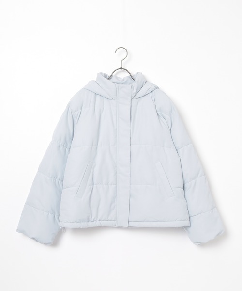 Honeys（ハニーズ）の「【非フッ素撥水加工】ファイバーダウンブルゾン（ブルゾン・レディース・ピンク/サックスブルー/ベージュ/ブラック/ホワイト・L/M/LL/S）」の20枚目の写真