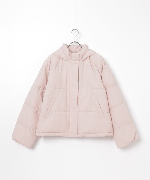 Honeys（ハニーズ）の「【非フッ素撥水加工】ファイバーダウンブルゾン（ブルゾン・レディース・ピンク/サックスブルー/ベージュ/ブラック/ホワイト・L/M/LL/S）」の22枚目の写真