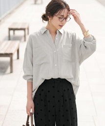 STYLE DELI（スタイルデリ）の「【LUXE】前裾イン風ワザあり2WAYシャツ（シャツ/ブラウス）」