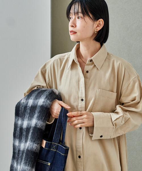 セール】コーデュロイ シャツワンピース（ワンピース）｜FREAK'S STORE