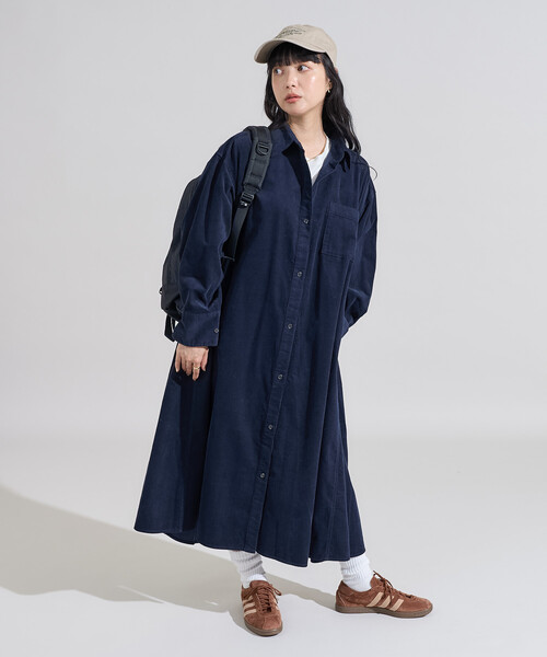 セール】コーデュロイ シャツワンピース（ワンピース）｜FREAK'S STORE