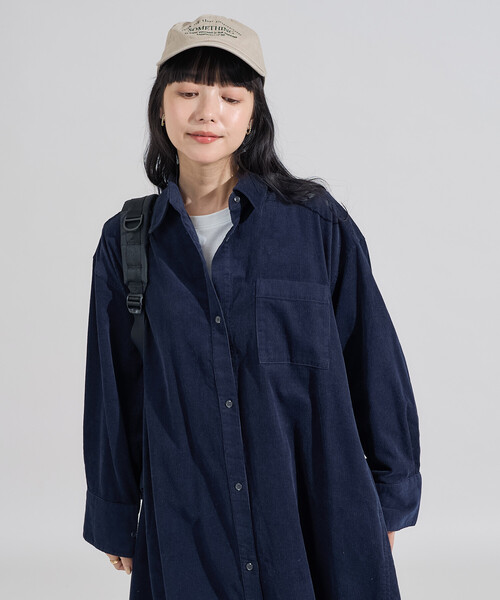 セール】コーデュロイ シャツワンピース（ワンピース）｜FREAK'S STORE