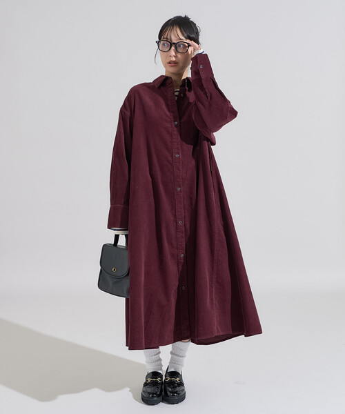 セール】コーデュロイ シャツワンピース（ワンピース）｜FREAK'S STORE